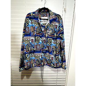 Herschel‎ Supply Co. Hoffman Abstract Geo Coach Jacket - Size L